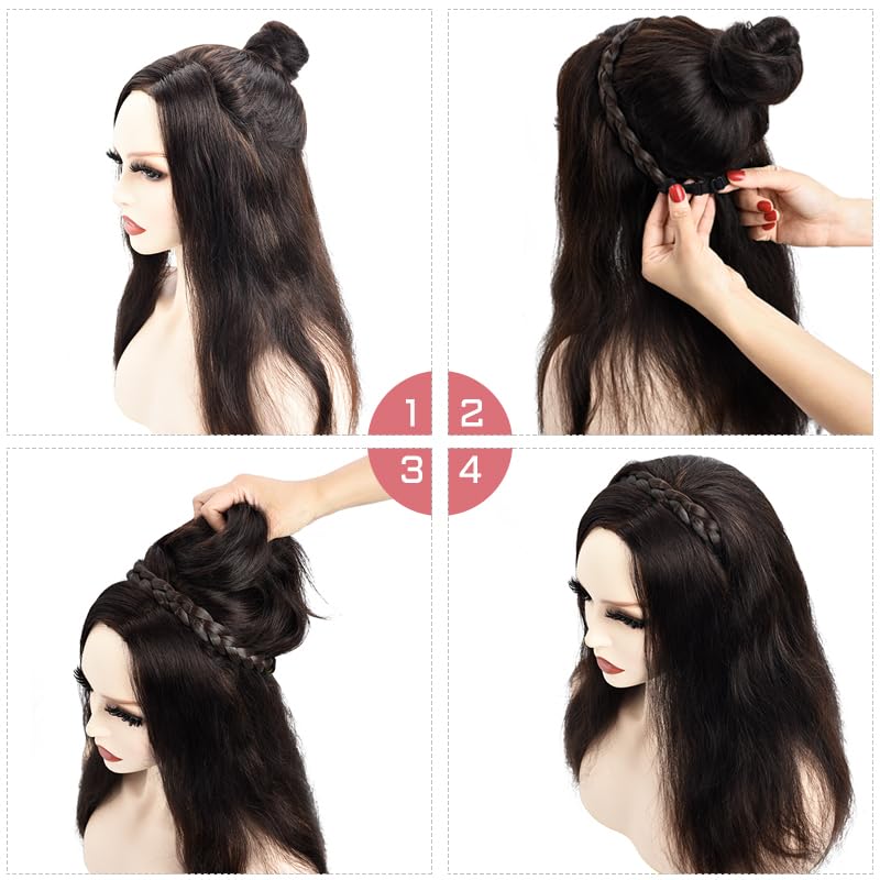 Braided Headbands for Women Synthetic Hair Plaited Braids Elastic Stretch Hairpiece Hair Band Beauty Accessory