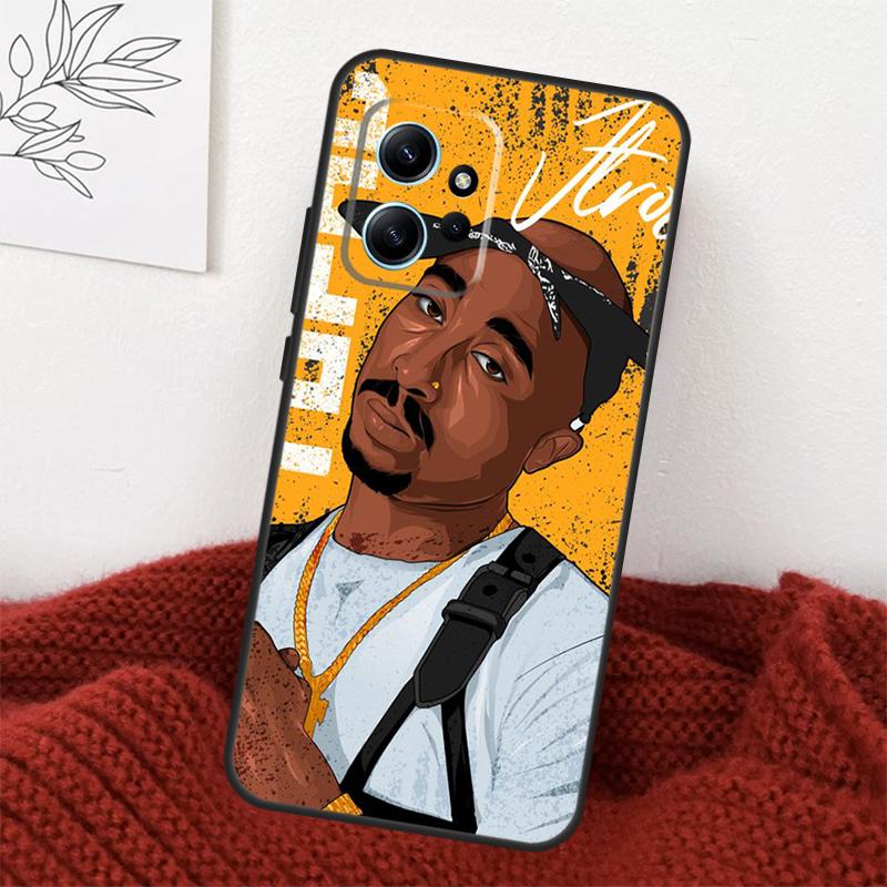 Rapper T-Tupac Shakur Case For Xiaomi Redmi Note 13 10 11 12 14 15 Pro Plus Cover For Redmi 15 15C 14C 10C 12C 13C