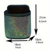 Sparkling Bling Rhinestones Car Trash Can Durable & Convenient Hanging Storage Bag for Seat Back Multifunctional Space-Saving Car Interior Accessory