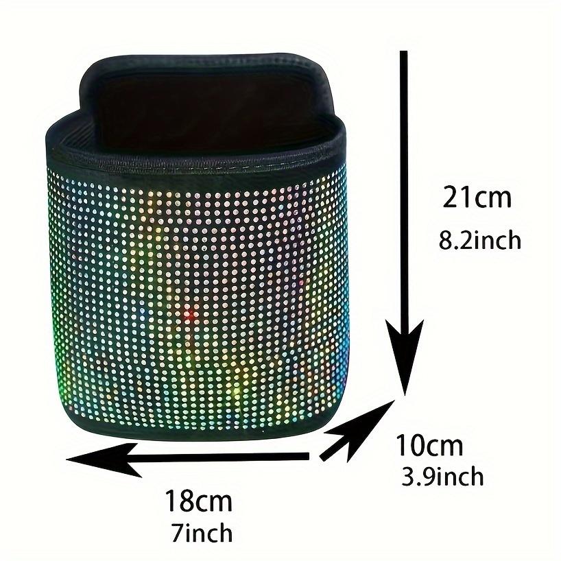 Sparkling Bling Rhinestones Car Trash Can Durable & Convenient Hanging Storage Bag for Seat Back Multifunctional Space-Saving Car Interior Accessory