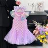 Mädchen Pailletten Meerjungfrauen Prinzessinnenkleid - Sommer Tanktop Stil für den Geburtstag oder Kindertag kleiner Mädchen