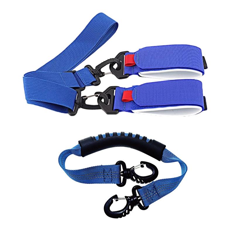 Ski Pole Carrier Strap Ski Shoe Straps Fixing Belt Durable Snowboard Shoulder Strap for Winter Outdoor Sports Ski Accessories