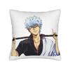 Gintoki Cool Pillowcase Printed Polyester Cushion Cover Gift Gintama Anime Japan Throw Pillow Case Cover Home Drop Shipping 18''