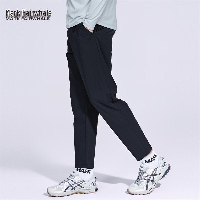 Mark Fairwhale Men s Easy Care Elastic Straight Casual Pants 36