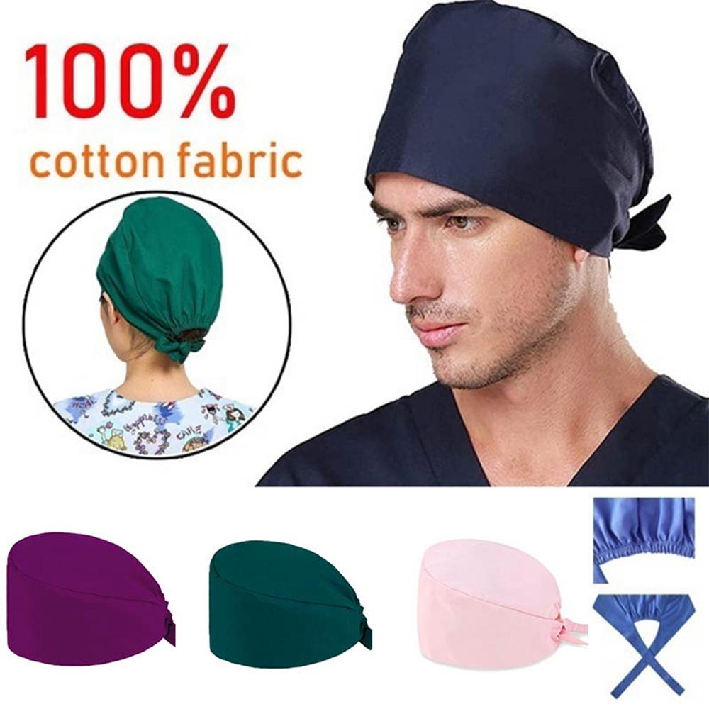 Buy Better Scrub Hat Lace Up Nurse Cap 100 Cotton Surgical Hat for