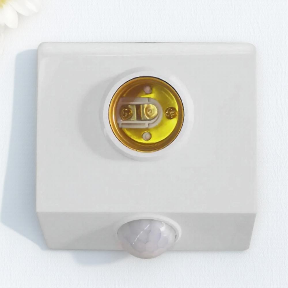 

Smart Body Sensor E27 Screw Lamp Holder Multi Functional Light Base Fits All E27 Lamp Sockets белый