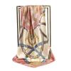 Foulard Quadrato di Seta alla Moda da 90 cm per Donna Fascia per Capelli Foulard Morbido Hijab Vintage Foulard con Stampa Floreale Bandana Pashmina da Donna
