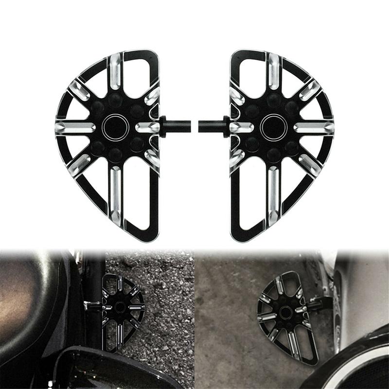 Motorcycle Universal Front Rear Driver Passenger Board Foot Pegs Rest Pedal for Harley Touring Glide Softail Dyna CVO