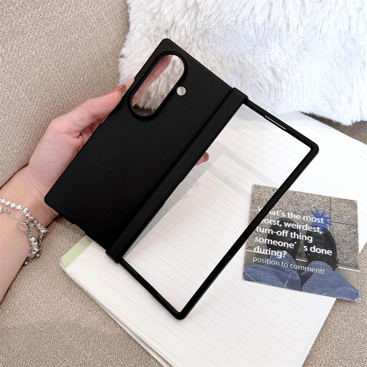 

Solid Color Macaron Phone Case for Samsung Galaxy Z Fold 7 6 5 3 4 Fold7 Fold6 Fold5 Fold4 5G Hinge Protective Hard Shell Cover Galaxy Z Fold5