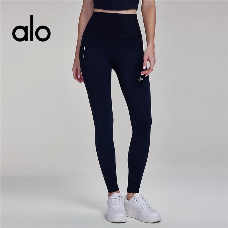 Alo Yoga Nude Feel Reflektierender Print Radsport Fitnesshose