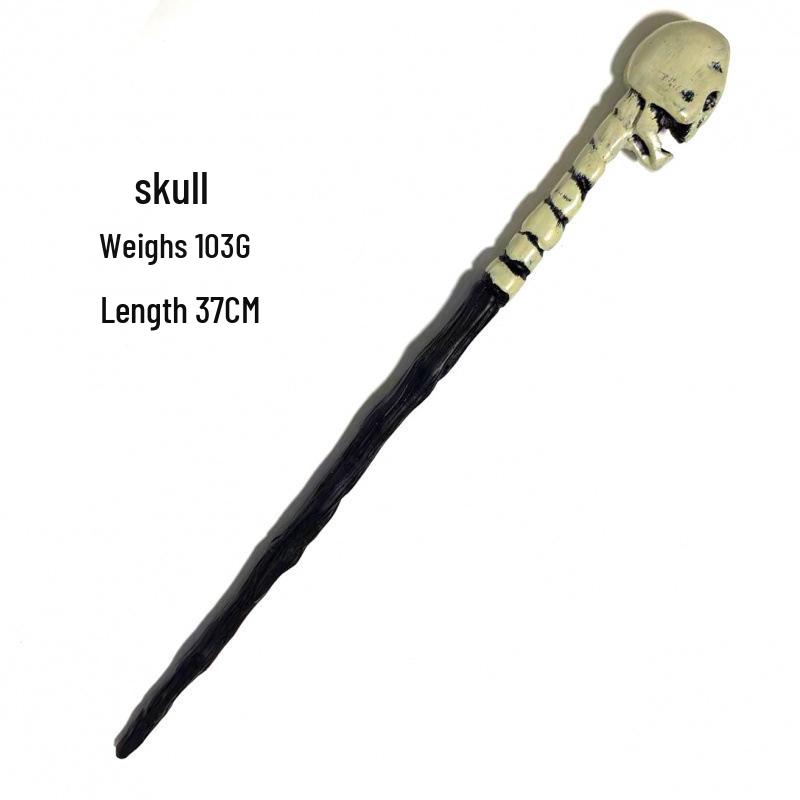Harry & Hermione Premium Magic Wand Set - Finely Carved Metal Heart Core.