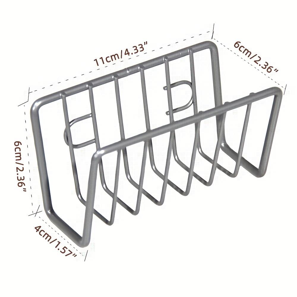 Θήκη Σφουγγαριού για Νεροχύτη Κουζίνας Κινητή Θήκη Σφουγγαριού Νεροχύτη με Βεντούζες Ανοξείδωτη Θήκη Νεροχύτη Βεντούζα Σφουγγαράκι Καθαρισμού