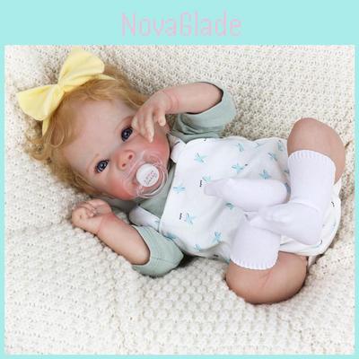Silicone Reborn Baby Doll With Straps For Kids Gift And Collectors