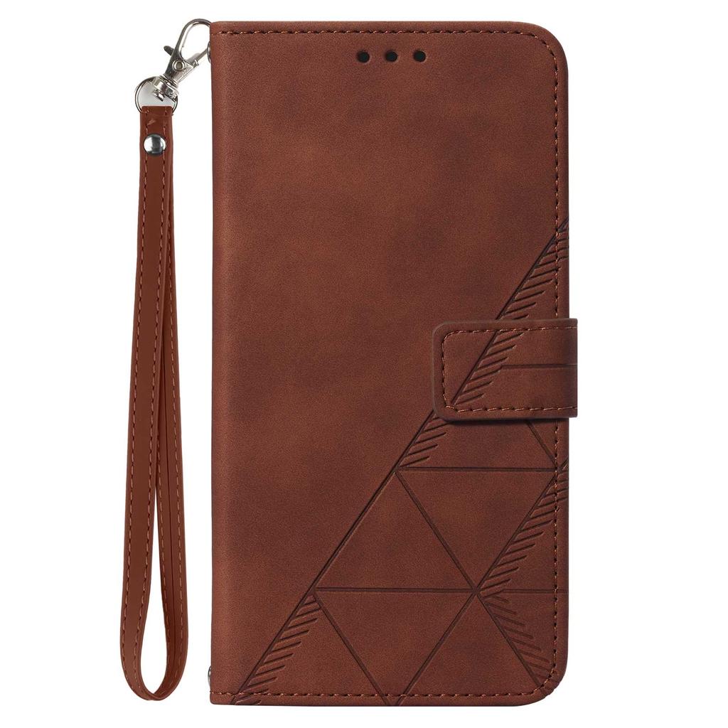 For iPhone 17 Pro Max Leather Case with Hand Strap Wallet Stand Phone Cover