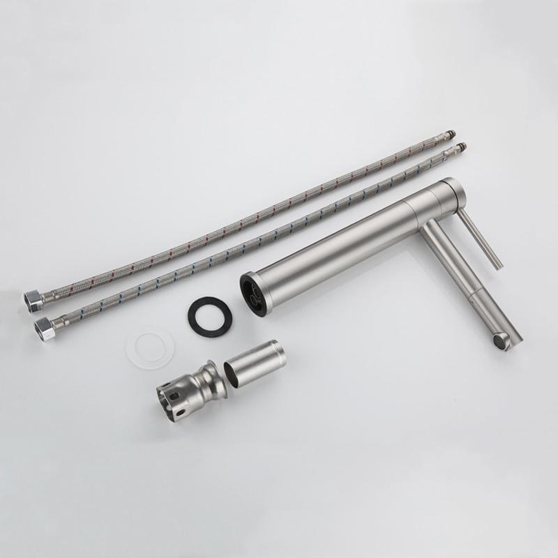 Robinet de baie rotativ 360°, robinet de chiuvetă rece și cald, robinet de bucătărie din oțel inoxidabil 304, robinete de toaletă