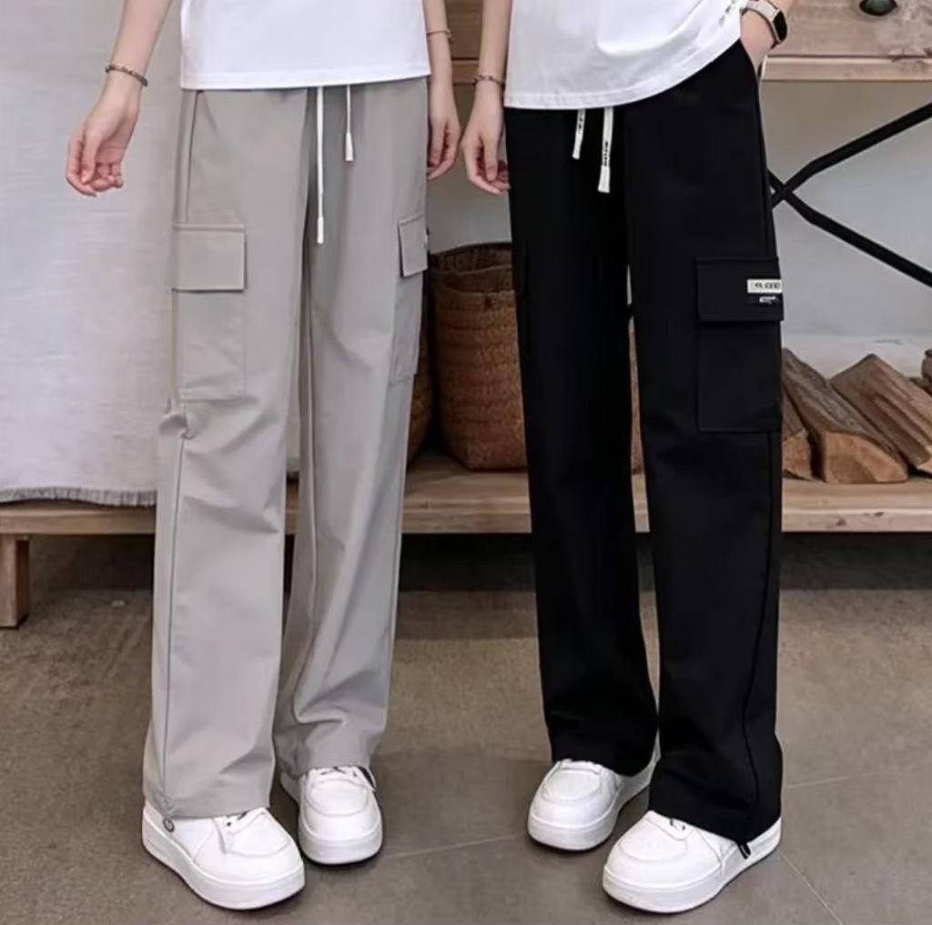Girls' Summer 2026 Short-Sleeved T-Shirt & Long Pants Two-Piece Set for Students