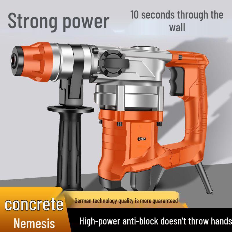 Chuangyi Multi-Functional Electric Hammer & Drill: Dual-use High-Power Concrete Impact Tool for Household and Industrial Use.
