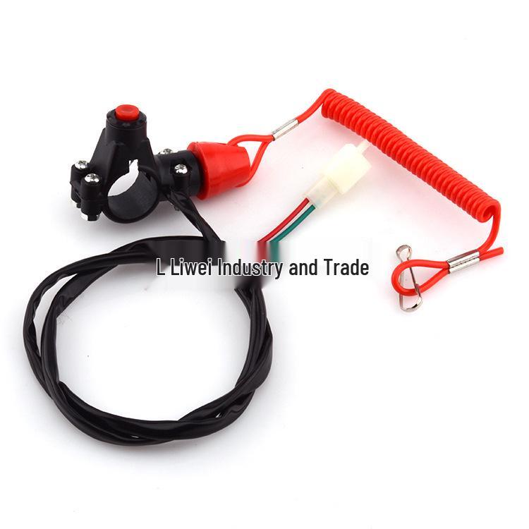 Spring Flameout Switch for ATV Beach Buggy - 49cc Mini Sport Bike Kill Switch