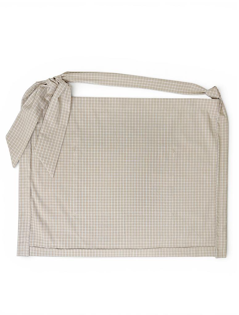 Nought 000 Design Check Tie Bag / Check Beige