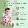 Baby Organo Roll On Combo Pack for Kids Gas Relief and Cold Care Aromatherapy Essential Oil Blend for Babies 40ml Pack of 2
