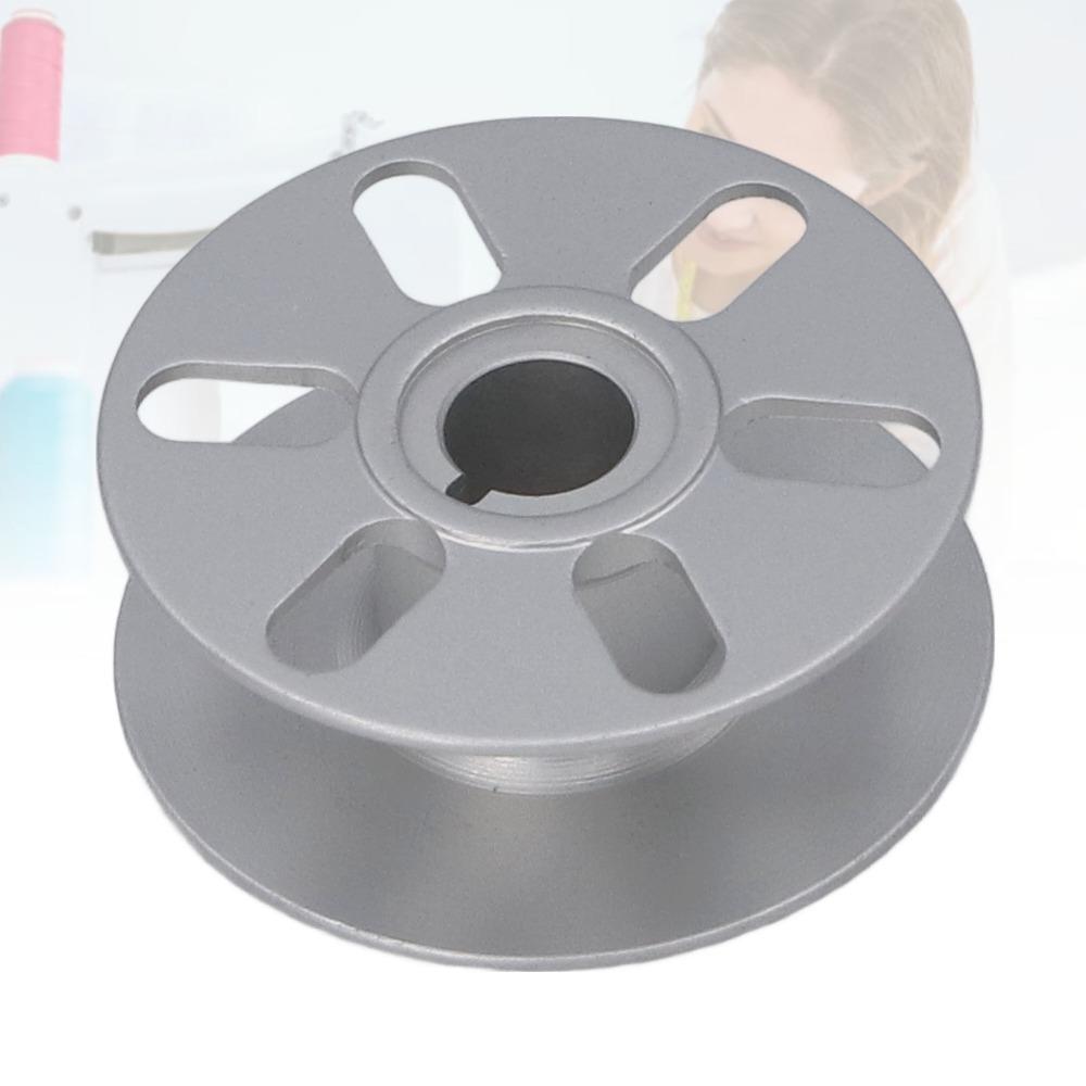Alumina Sewing Machine Bobbin 28MM Diameter 6 Hole 6 Hole Bobbin High Strength Sturdy Stainless Steel Bobbin Professional Sewing