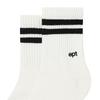 EPT STRIPE LOGO SOCKS (WHITE_BLACK)