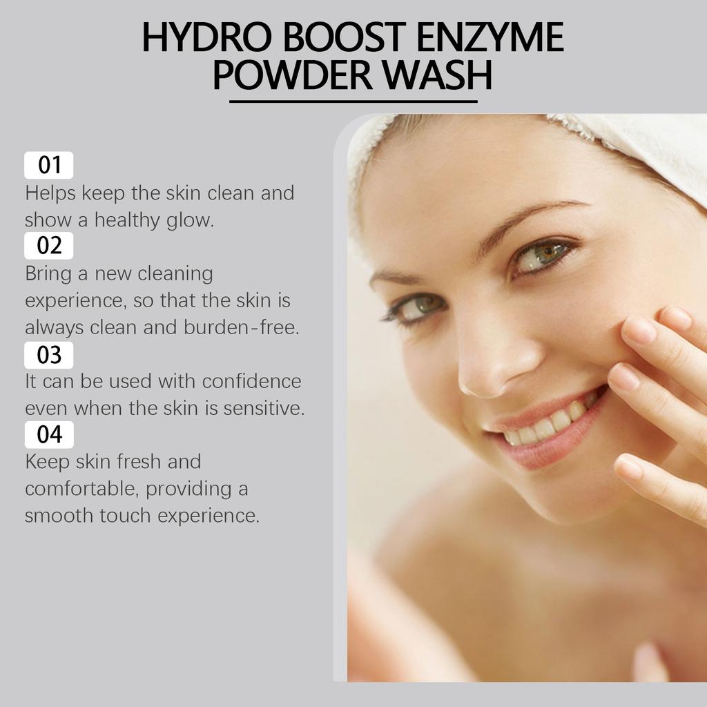 EELHOE Enzyme Face Powder Wash Skin Oil Control Clean Facial Pores Remove Blackheads and Pimples Enzyme Face Cleansing Powder
