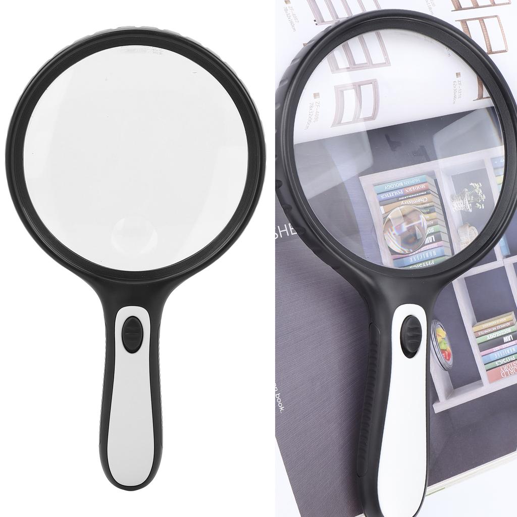 Magnifying Glass LED Illuminated Magnifier Handheld Reading Magnifying Glass for Elderly
