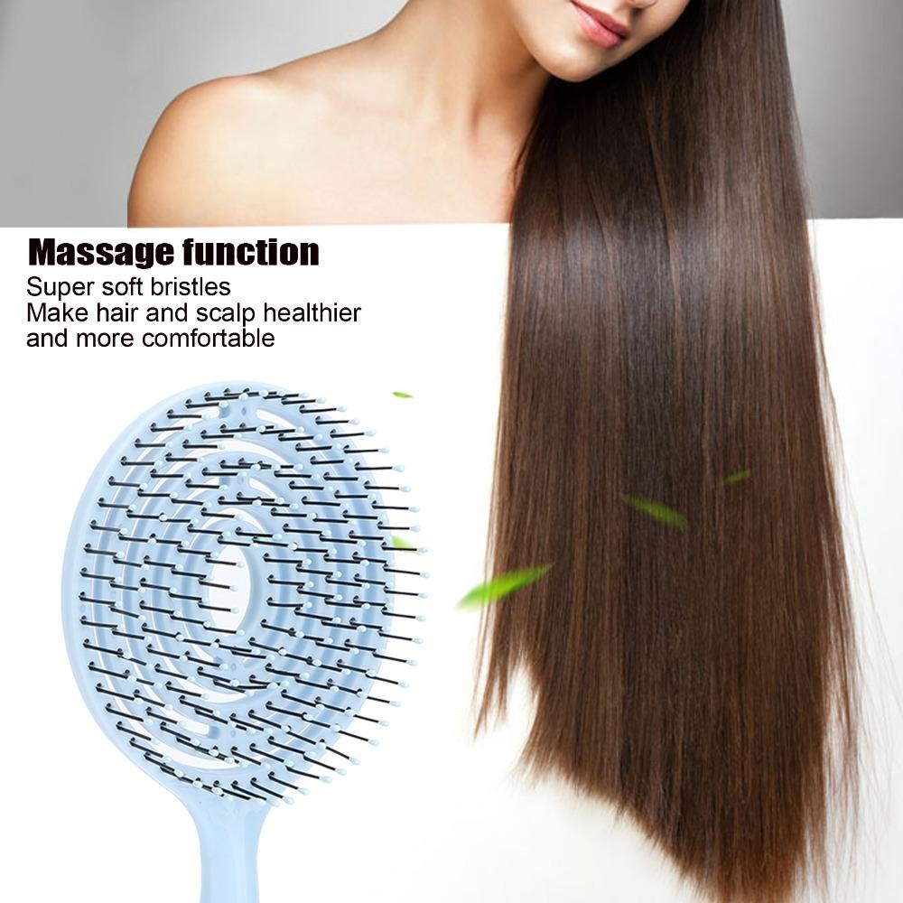 Vented Design Hair Detangling Brush Round Shape Straightening Hair Brush For Women