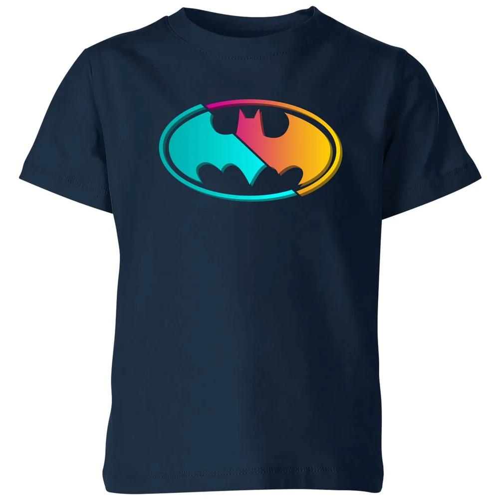Justice League Neon Batman Kids  T-Shirt - Navy - 3-4 Years 160