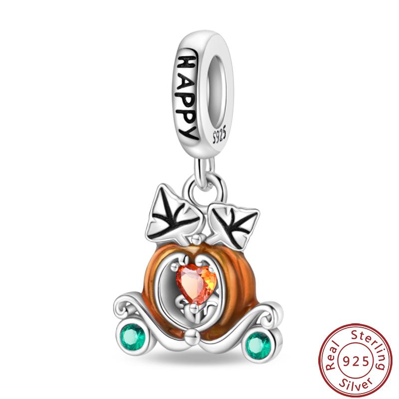 Copper Romantic Autumn Charms Beads Pumpkin Maple Leaf Scarecrow Harvest Pendant 3Mm Diy Fine Jewelry Accessories