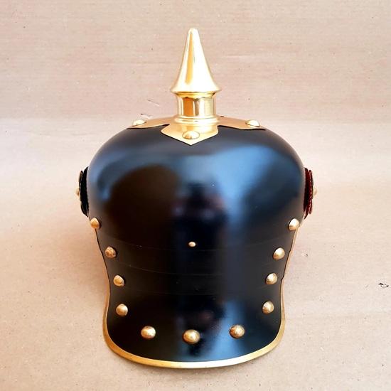 Deutsche Pickelhaube Kaiserlicher Preußischer Helm WW1 Stil Stachelhelm Bestes Geschenk für ihn, Cosplay Geschenk