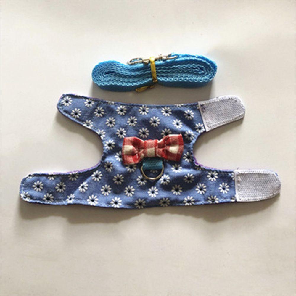 

Accessories Chest Strap Bowtie Pet Supplies Traction Rope Small Pets Vest Harness and Leash Set XS-5