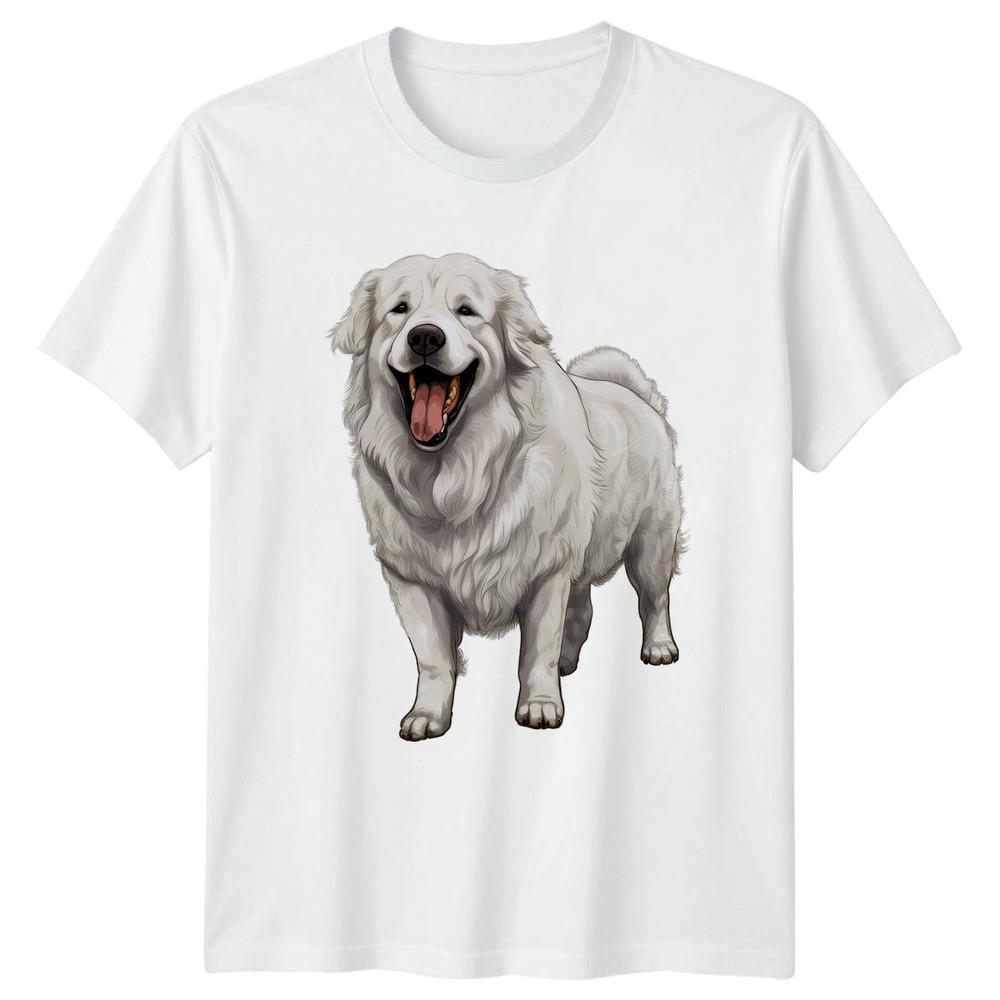 Great Pyrenees Dog Animals Graphic Unisexs TShirt Unisexs Tee S