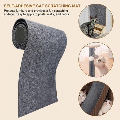 Self Adhesive Carpet Pad for Cat Trees 4mm Thick Durable Polyester Felt Pet Supplies