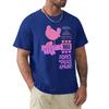Woodstock - Camicia Acquario Rosa T-shirt a Maniche Corte Moda Maglietta di Cotone T-shirt Top