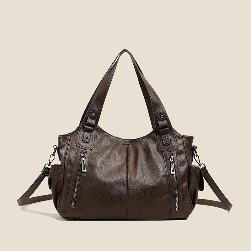 Sieviešu Vintage Mīkstas PU Ādas Hobo