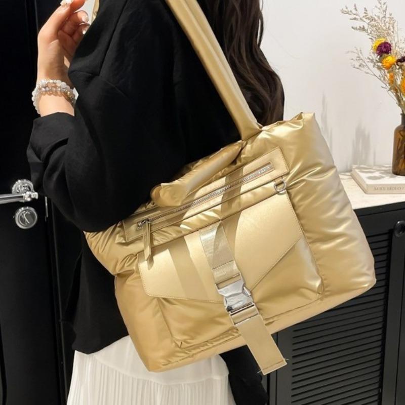 Female College Student Simple and Cute Large-capacity Multi-functional Shoulder Messenger Tote Bag New Nylon Bag