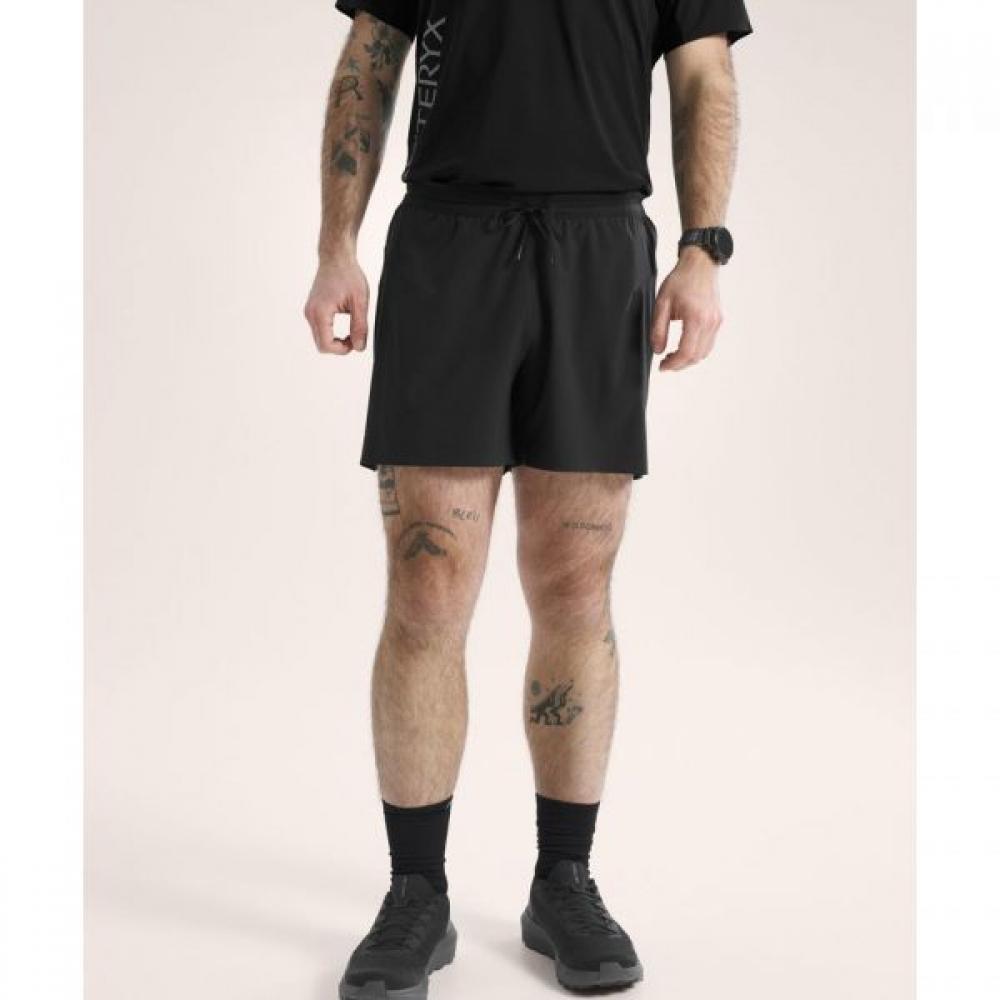 Arcteryx Nuvan Shorts 5 Inch Men Black Apqsm10614 L