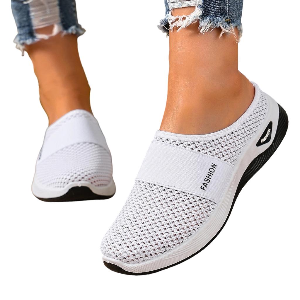 Women's Knitted Mules Lightweight Backless - Casual Shoes for Summer