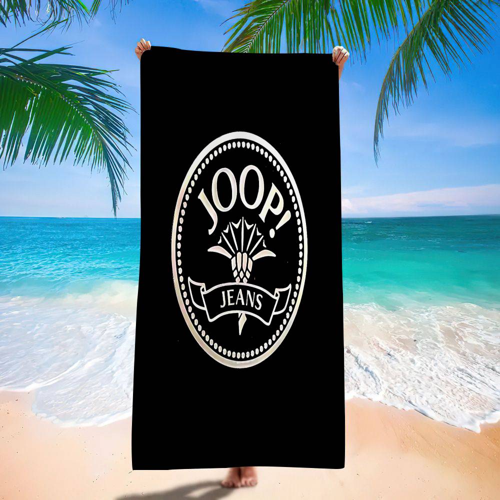 Mode Logo J-Joop.png Mikrofaserdecke Schnelltrocknende Strandtücher Übergröße Druck Super Saugfähige Pooltuchdecke