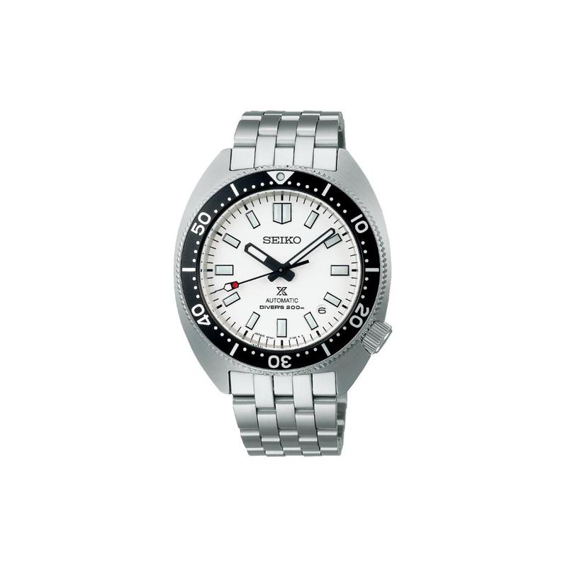 SEIKO Prospex Series Deep Submersible Luminous Automatic Steel Strap Men s Watch White Dial SBDC171