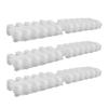 3 Pack Clear Nail Polish Color Card Display Tips Short Square Round DIY Manicure Tool Accessories