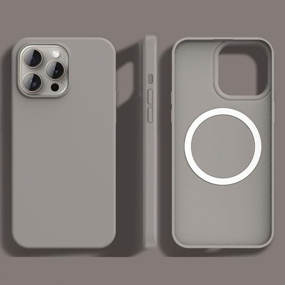 For iPhone 14 Pro Case Compatible with MagSafe Ultra Thin Liquid Silicone + PC Phone Cover