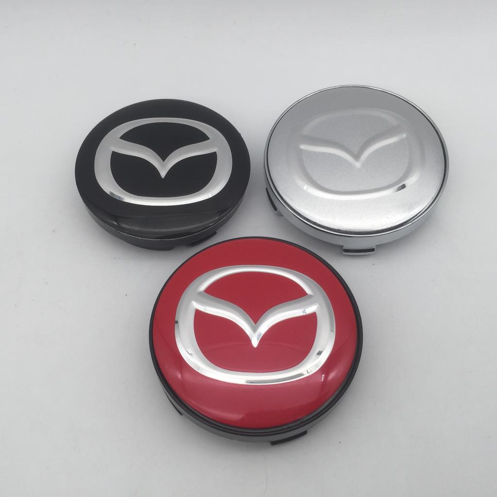 4pcs 3D for Mazda 56mm 60mm 68mm Car emblem Wheel hub Center Cap Badge covers sticker Decal styling auto Accessories MG2