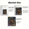 Hermit Crab Gallery 2D Flat Pattern Flannel Blanket, High quality All Seasons, Home Decor, Warmth and Comfort, Perfect for Christmas Gifts.
