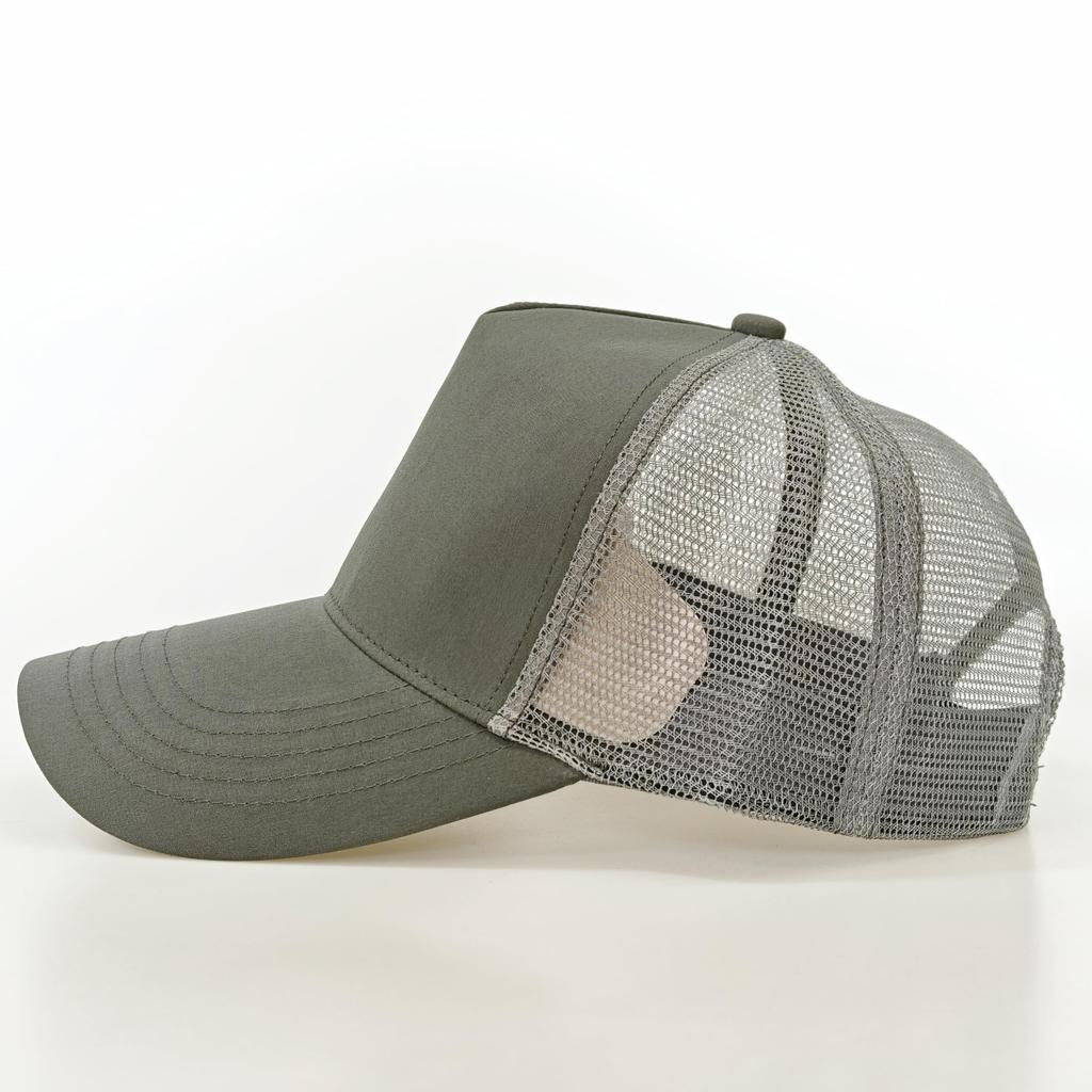 RF Oversized Mesh Popular Cap, Men's Hat, 60-68cm, Quick-Drying, Lightweight, Unisex, Stylish, Cool, (Gray)