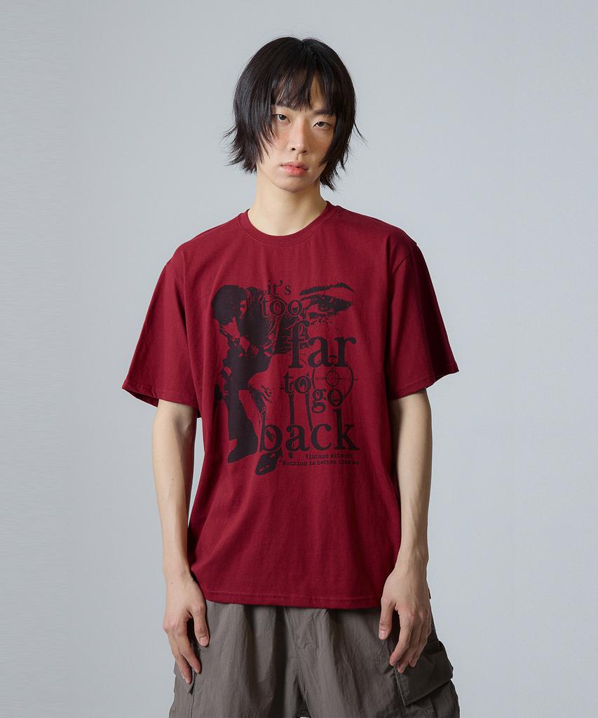 Nasttingijeubeleoldaenmi Vintage Artwork Tee_Burgundy