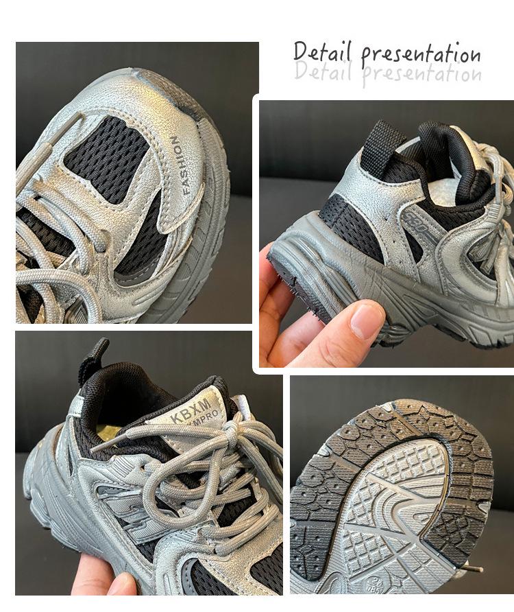 Korean Style Kids' Dad Shoes 2026: Lightweight, Versatile Sneakers for Boys and Girls, Perfect for Spring/Autumn Running and Sports.