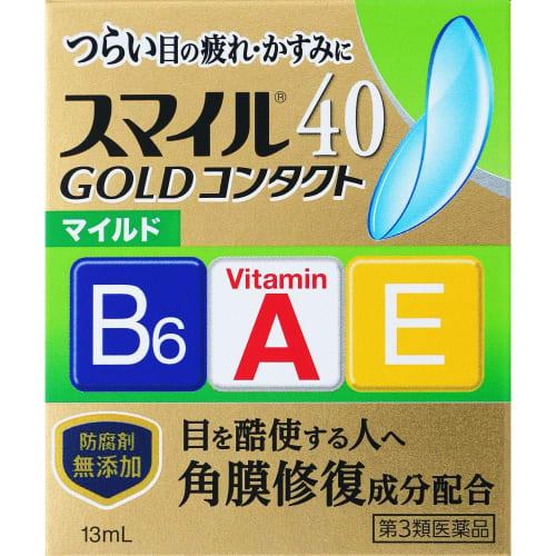 

[Third-class OTC drug] Smile 40 Gold Contact Lens, Mild, 13mL
